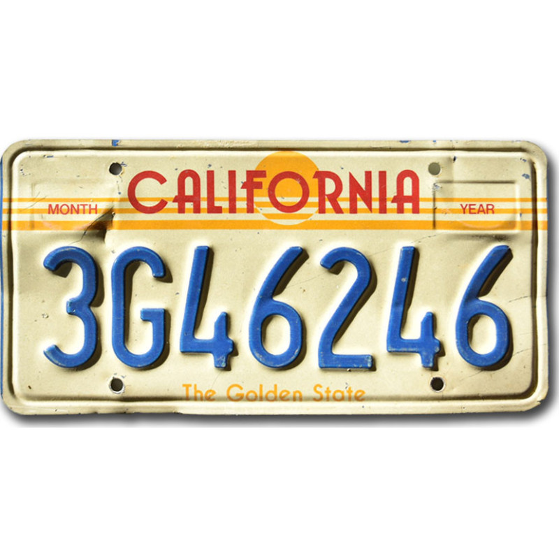 Amerikai rendszám California The Golden State 3G46246