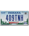 Amerikai rendszám Indiana Bridges