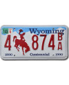 Amerikai rendszám Wyoming Bronco Centennial 4 874BA