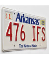 Amerikai rendszám Arkansas White 476 IFS