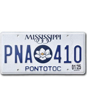 Amerikai rendszám Mississippi 2025 Magnolia PNA-410