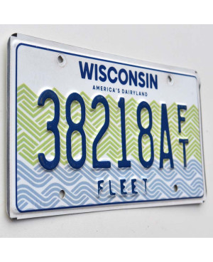 Amerikai rendszám Wisconsin Fleet 38218AFT