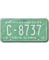 Rendszámtábla US Virgin Island 1975 Green C-8737