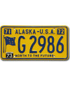 Amerikai rendszám Alaska 1971 North To The Future G 2986
