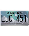 Amerikai rendszám Alaska Aurora Borealis LJC 451