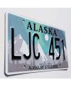 Amerikai rendszám Alaska Aurora Borealis LJC 451