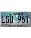 Amerikai rendszám Alaska Aurora Borealis LGD 961