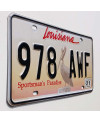 Amerikai rendszám Louisiana Sportsman´s Paradise 978 AWF