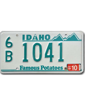 Amerikai rendszám Idaho Potatoes Green 6B 1041