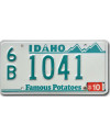 Amerikai rendszám Idaho Potatoes Green 6B 1041
