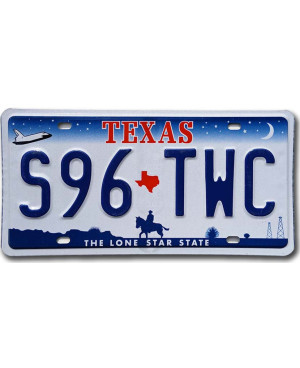 Amerikai rendszám Texas Horse S96 TWC