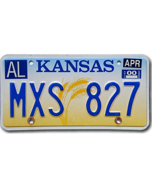Amerikai rendszám Kansas Wheat MXS 827