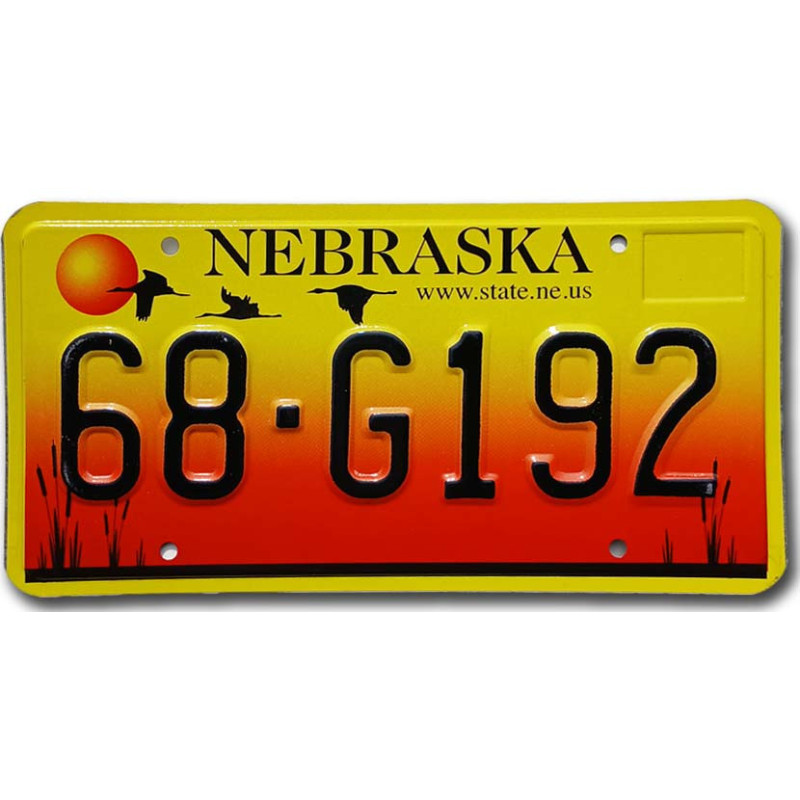 Amerikai rendszám Nebraska Sandhill Crane 68-G192