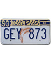 Amerikai rendszám Kansas 1989 Wheat GEY 873