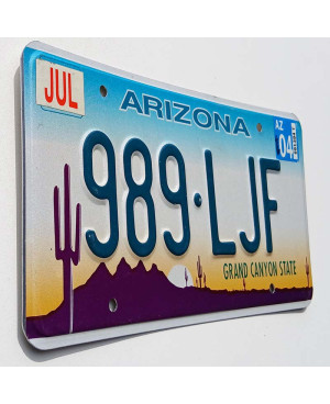 Amerikai rendszám Arizona Grand Canyon 989-LJF