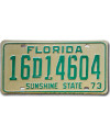Amerikai rendszám Florida 1973 Sunshine State 16D14604