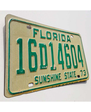 Amerikai rendszám Florida 1973 Sunshine State 16D14604
