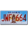 Amerikai rendszám Alaska Grizzly Bear JWF 664
