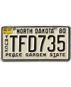 Amerikai rendszám North Dakota 1980 Peace Garden TFD735