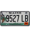 Amerikai rendszám Maine Chickadee 9527 LB