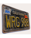 Amerikai rendszám California Black WRG 988