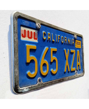 Amerikai rendszám California Blue 565 XZA