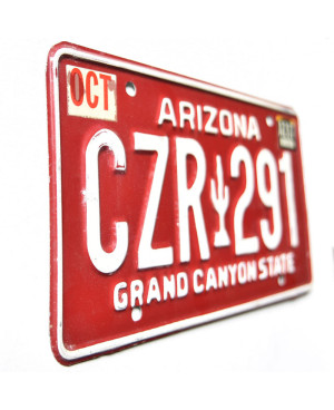 Amerikai rendszám Arizona Red Cactus CZR 291