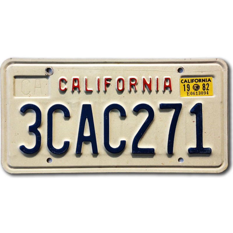 Amerikai rendszám California Block 3CAC271