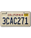 Amerikai rendszám California Block 3CAC271