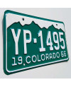 Amerikai rendszám Colorado 1966 Mountains YP-1495