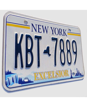 Amerikai rendszám New York Excelsior KBT-7889