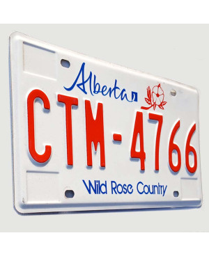 Kanadai rendszám Alberta Wild Rose CTM-4766
