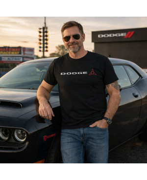 Férfi póló Dodge Fratzog logo Black