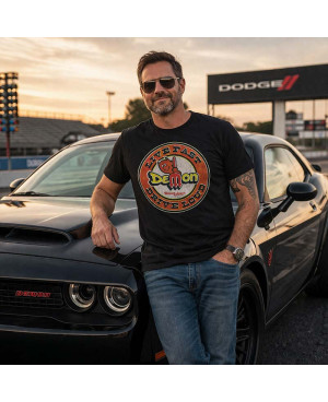 Férfi póló Dodge Demon Live Fast Black
