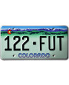 Amerikai rendszám Colorado Rocky Mountains 122-FUT