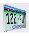 Amerikai rendszám Colorado Rocky Mountains 122-FUT