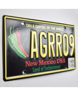 Amerikai rendszám New Mexico Chile Capital AGRR09
