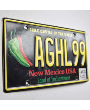 Amerikai rendszám New Mexico Chile Capital AGHL99