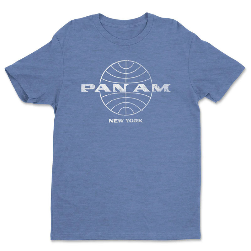 Férfi póló Pan Am Vintage New York Blue Sky