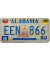 Amerikai rendszám Alabama 1980 Capitol EEN 866