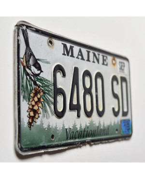 Amerikai rendszám Maine Chickadee 6480 SD