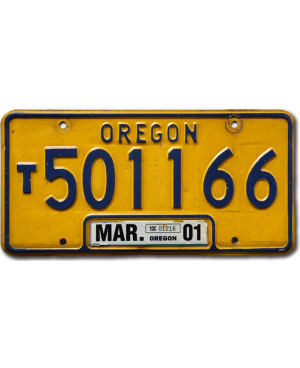 Amerikai rendszám Oregon 2001 Truck T501166