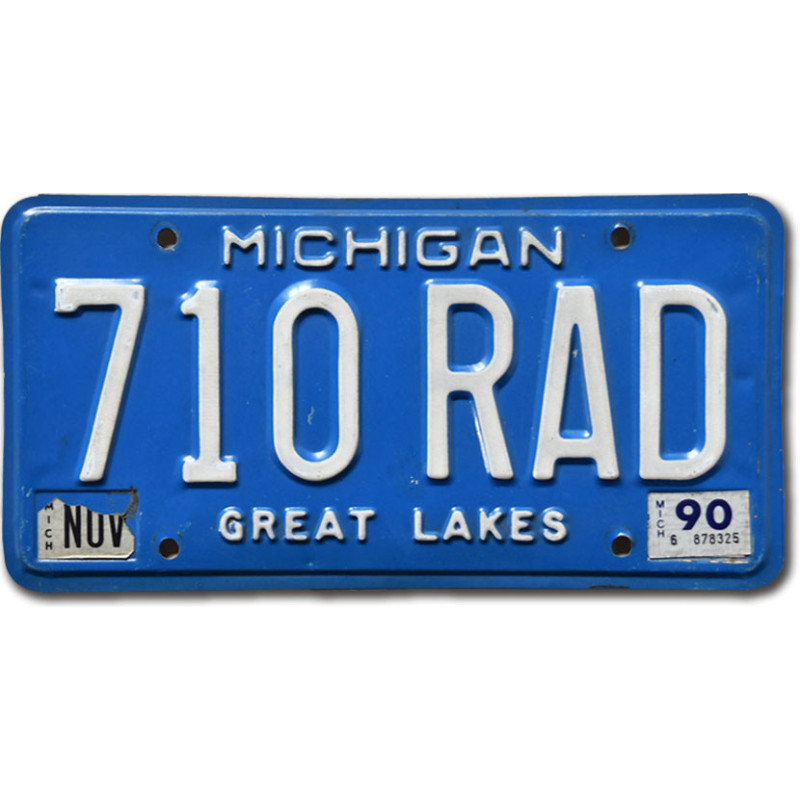 Amerikai rendszám Michigan Great Lakes 710 RAD