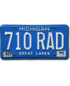 Amerikai rendszám Michigan Great Lakes 710 RAD
