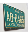 Amerikai rendszám Colorado 1972 Truck AB-8465
