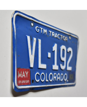 Amerikai rendszám Colorado 1973 Tractor VL-192