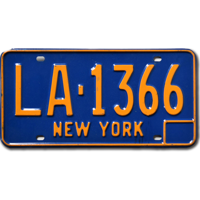 Amerikai rendszám New York Blue LA-1366