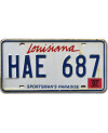 Amerikai rendszám Louisiana Sportsman´s Paradise HAE 687