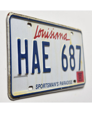 Amerikai rendszám Louisiana Sportsman´s Paradise HAE 687