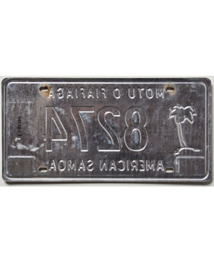 Rendszámtábla American Samoa 8274
